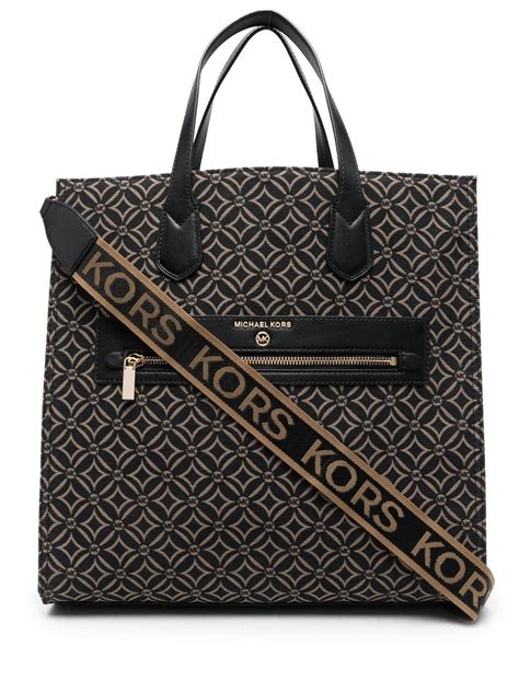 michael kors monogram tote large